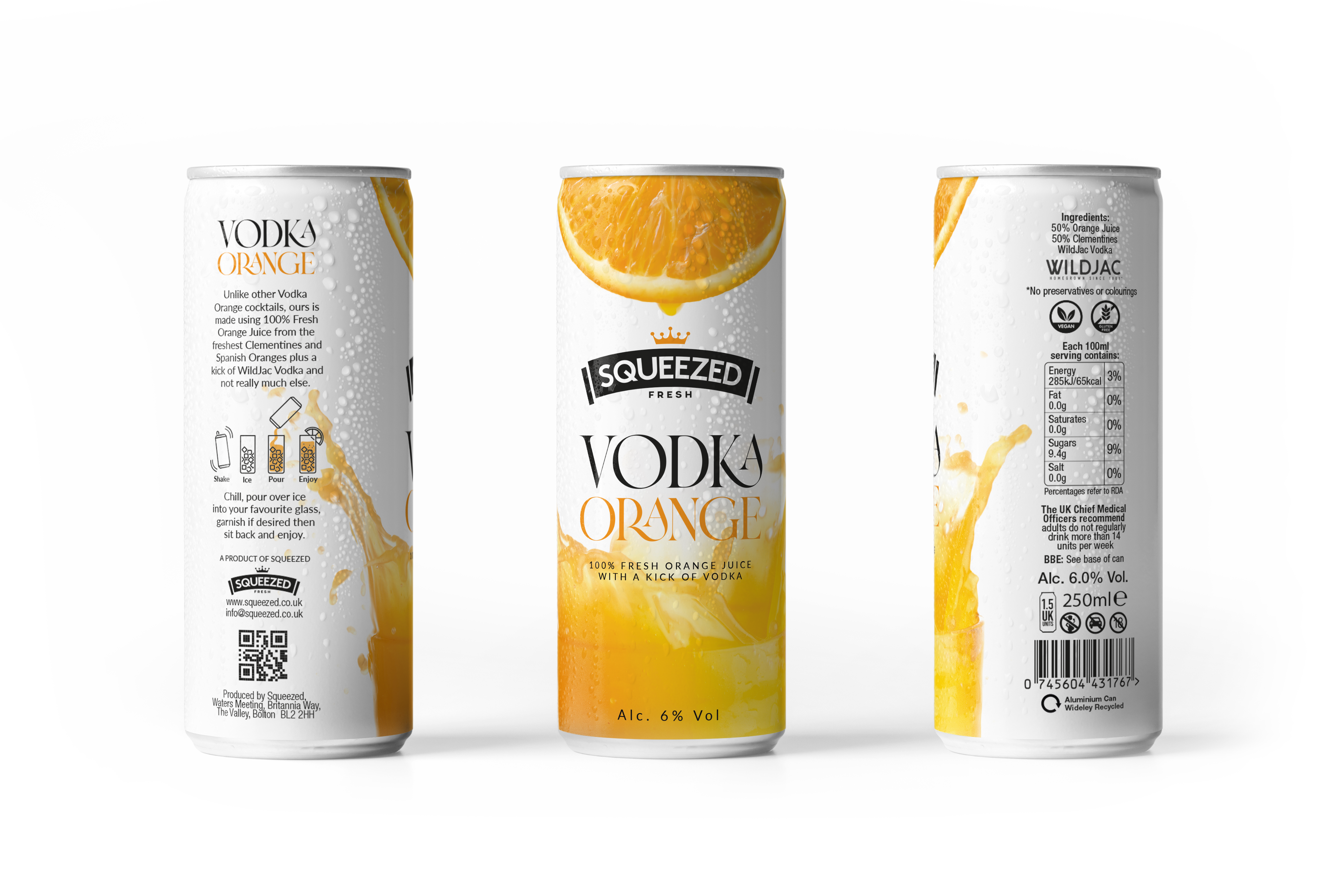 Squeezed Vodka cans